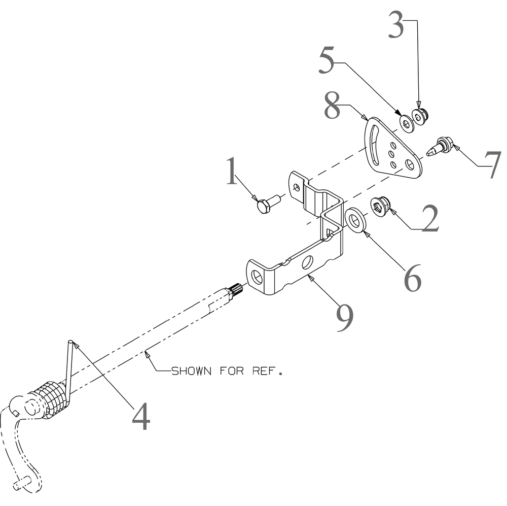 Shift Rod Diagram and Parts List for 2X24-INCH (31AM6BVRB10)(2023) Cub Cadet Snow Blower